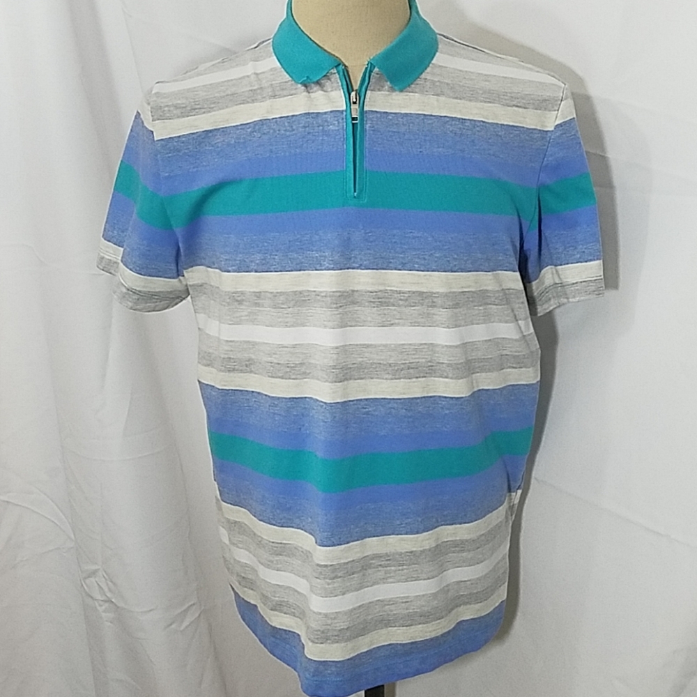 Alfani Men’s Short Sleeve Striped Polo